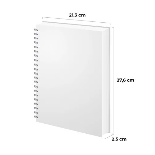 Cuaderno argollado tapa dura grande 5M cuadriculado Kiut dont be the same