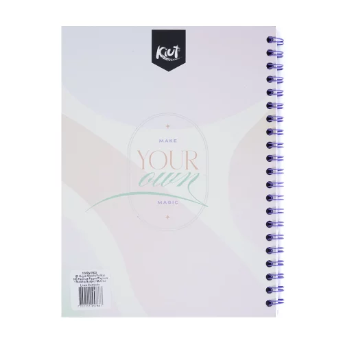 Cuaderno argollado tapa dura grande 80 hojas cuadriculado Kiut slow down