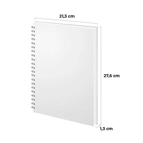 Cuaderno argollado tapa dura grande 80 hojas línea corriente Kiut slow down