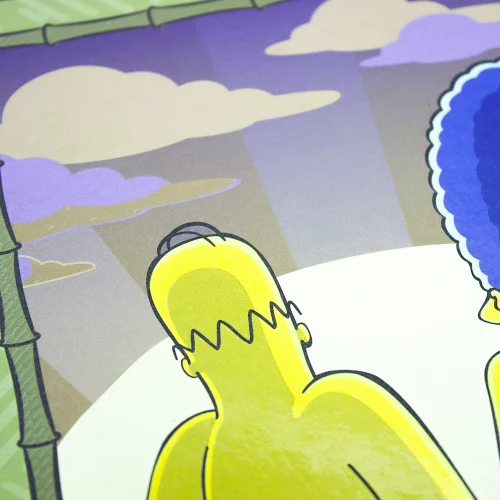 Cuaderno Argollado Tapa Dura Grande 80 Hojas Linea Corriente Los Simpsons - Atardecer