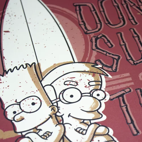 Cuaderno Argollado Tapa Dura Grande 80 Hojas Linea Corriente Los Simpsons - Dont Surf