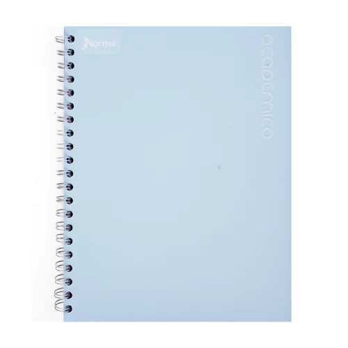 Cuaderno Argollado tapa dura grande Multimaterias 7M Cuadriculado Academico - Azul Claro