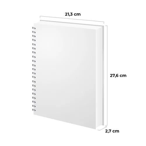 Cuaderno Argollado tapa dura grande Multimaterias 7M Cuadriculado Academico - Nubes Lila