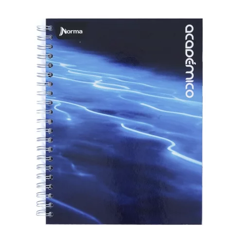 Cuaderno Argollado tapa dura grande Multimaterias 7M Cuadriculado Academico - Resplandor Azul