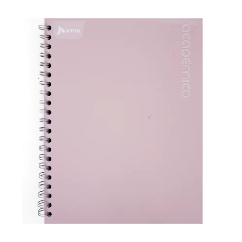 Cuaderno Argollado tapa dura grande Multimaterias 7M Cuadriculado Academico - Salmon