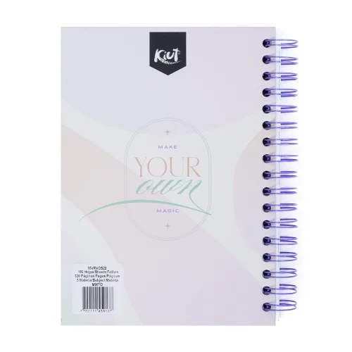 Cuaderno Argollado tapa dura Kiut mediano 175 Hojas 7M Cuadriculado Best Happen