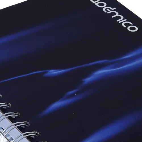 Cuaderno Argollado tapa dura mediano Multimaterias 7M Cuadriculado Academico - Resplandor Azul