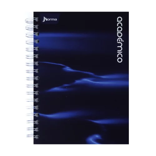 Cuaderno Argollado tapa dura mediano Multimaterias 7M Cuadriculado Academico - Resplandor Azul