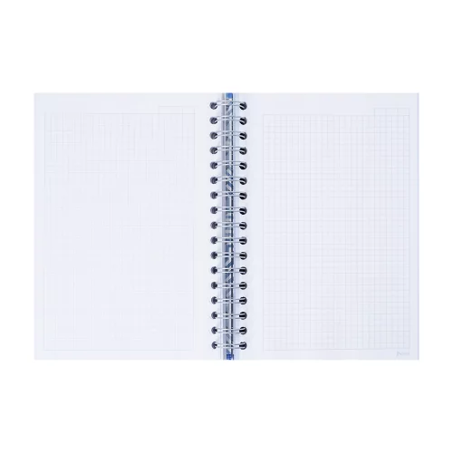 Cuaderno Argollado tapa dura mediano Multimaterias 7M Cuadriculado Academico - Resplandor Azul