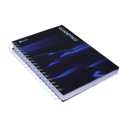 Cuaderno Argollado tapa dura mediano Multimaterias 7M Cuadriculado Academico - Resplandor Azul