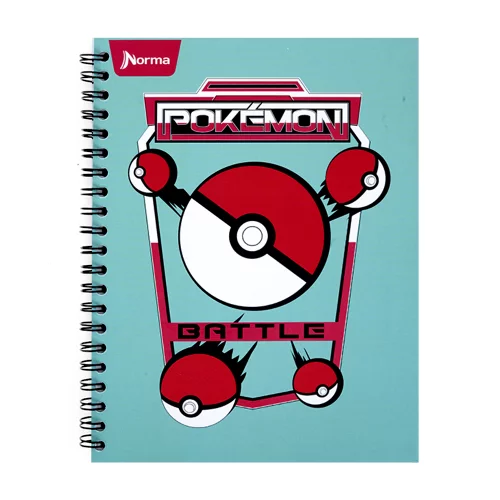 Cuaderno Argollado tapa dura Multimaterias 7M Mixto Pokemon - Bola Battle