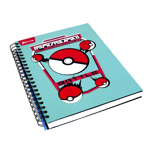 Cuaderno Argollado tapa dura Multimaterias 7M Mixto Pokemon - Bola Battle