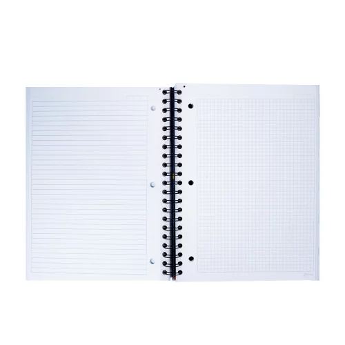 Cuaderno Argollado tapa dura Multimaterias 7M Mixto Pokemon - Cuadros X 4