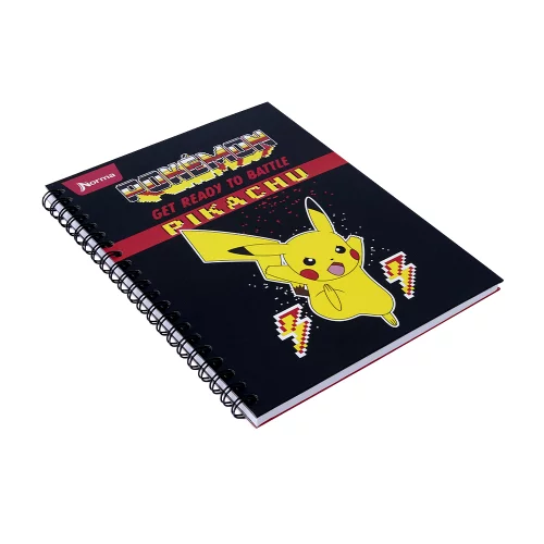 Cuaderno Argollado tapa dura Multimaterias 7M Mixto Pokemon - Pikachu Rayos