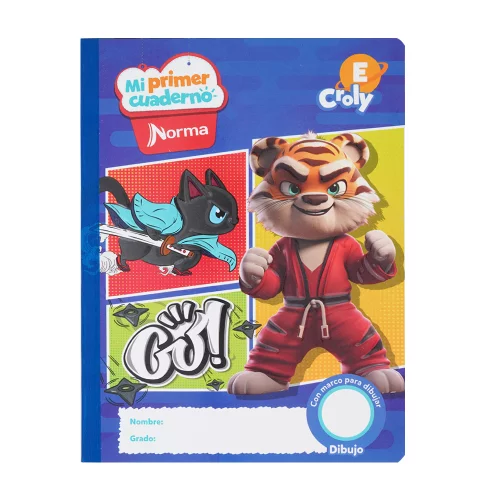 Cuaderno cosido 100 hojas croly E Mi Primer Cuaderno - tigre go!