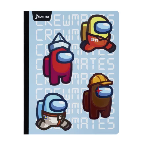 Cuaderno Cosido 100 Hojas Cuadriculado Among Us - Crewmates
