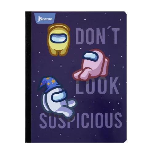 Cuaderno Cosido 100 Hojas Cuadriculado Among Us - Don'T Look Suspicious