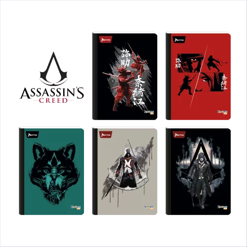 Cuaderno Cosido 100 Hojas Cuadriculado Assassins