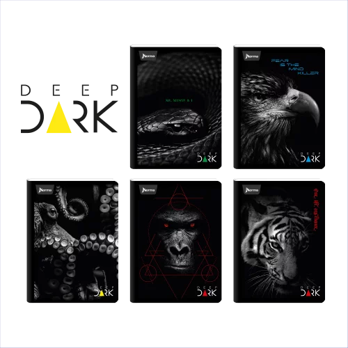 Cuaderno Cosido 100 Hojas Cuadriculado Deep Dark
