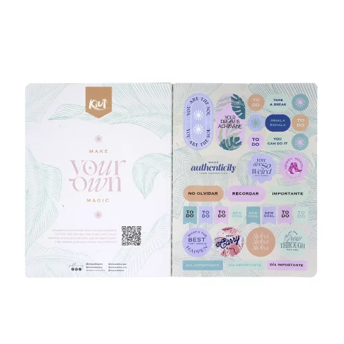 Cuaderno cosido 100 hojas cuadriculado Kiut aroma aloha