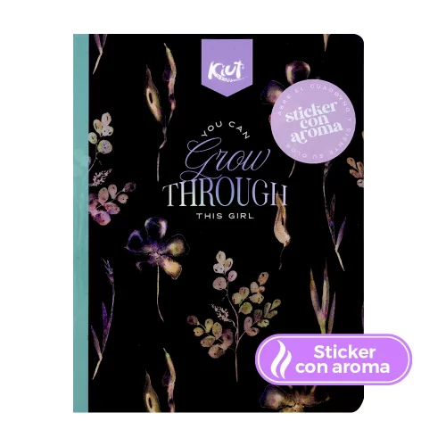 Cuaderno cosido 100 hojas cuadriculado Kiut aroma you can grow