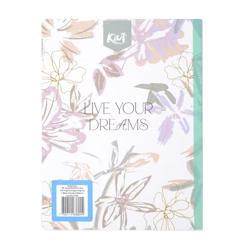 Cuaderno cosido 100 hojas cuadriculado Kiut aroma your dream is