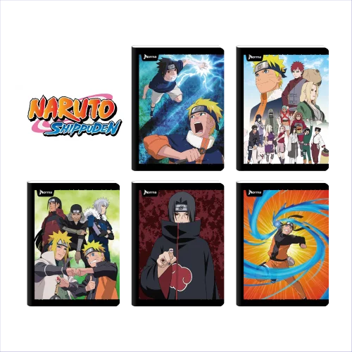 Cuaderno Cosido 100 Hojas Cuadriculado Naruto
