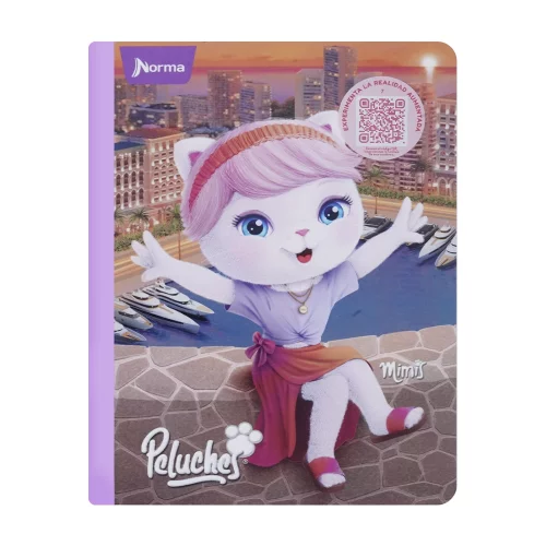 Cuaderno Cosido 100 Hojas Cuadriculado Peluches - Monaco