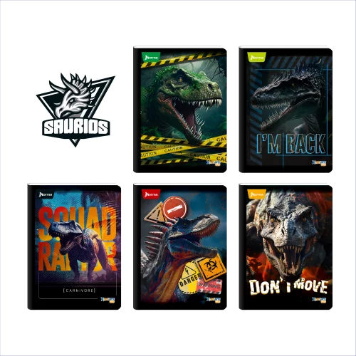 Cuaderno Cosido 100 Hojas Cuadriculado Saurios