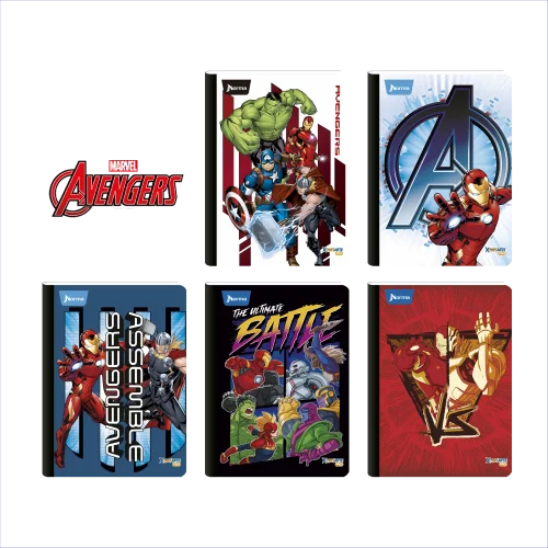 Cuaderno Cosido 100 Hojas Cuadriculado The Avengers