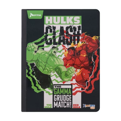 Cuaderno Cosido 100 Hojas Cuadriculado The Avengers - Clash