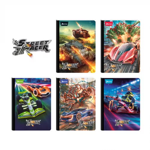 Cuaderno Cosido 100 Hojas Doble Linea Street Racer