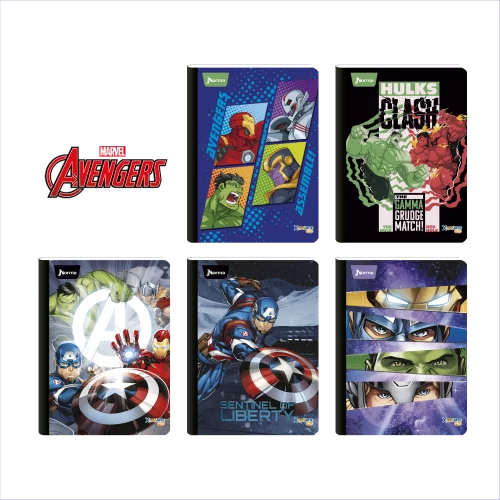 Cuaderno Cosido 100 Hojas Doble Linea The Avengers