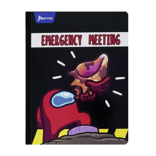 Cuaderno Cosido 100 Hojas Linea Corriente Among Us - Emergency Meeting