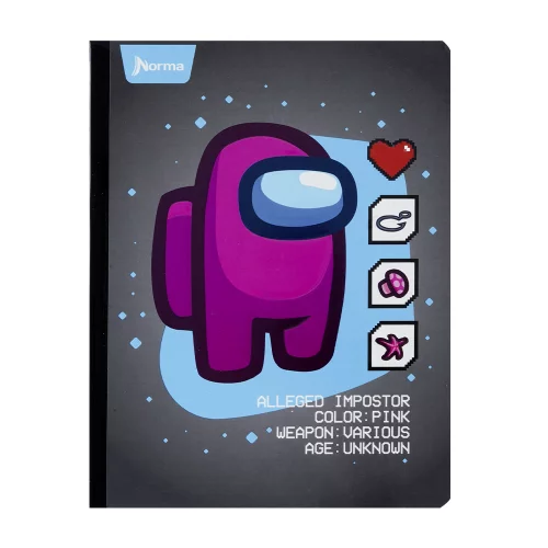 Cuaderno Cosido 100 Hojas Linea Corriente Among Us - Unknown