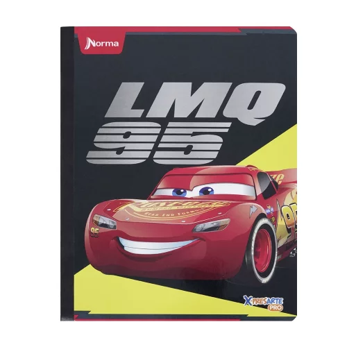 Cuaderno cosido 100 hojas línea corriente Cars - lmq 95