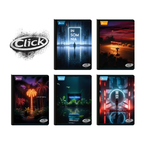 Cuaderno Cosido 100 Hojas Linea Corriente Click