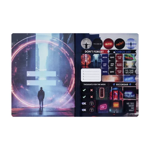 Cuaderno Cosido 100 Hojas Linea Corriente Click