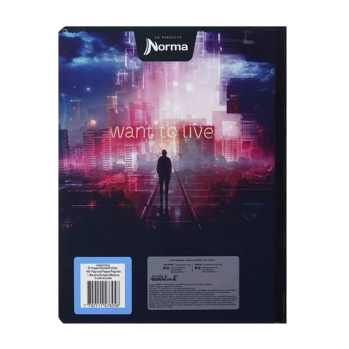 Cuaderno Cosido 100 Hojas Linea Corriente Click