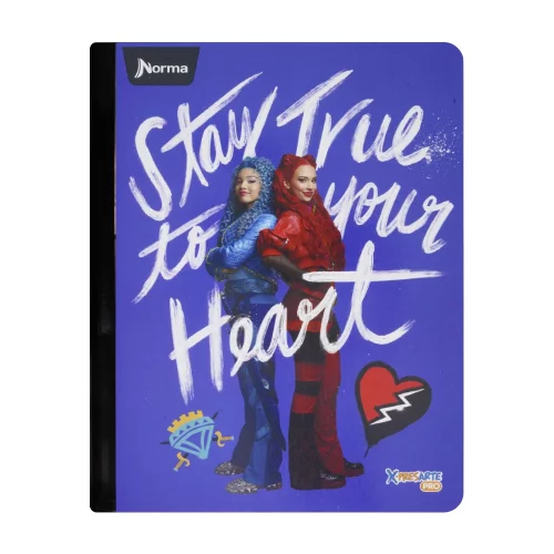 Cuaderno Cosido 100 Hojas Linea Corriente Descendientes - Heart