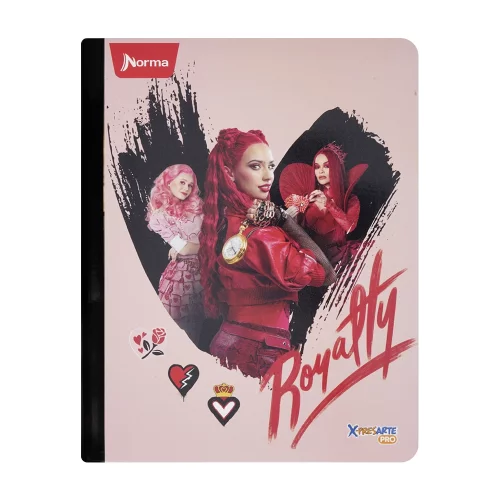 Cuaderno Cosido 100 Hojas Linea Corriente Descendientes - Royalty