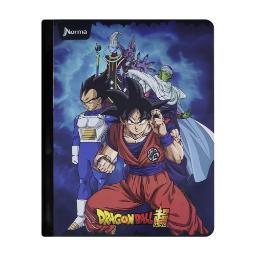 Cuaderno Cosido 100 Hojas línea corriente Dragon Ball - Goku, Vegeta Y Bills