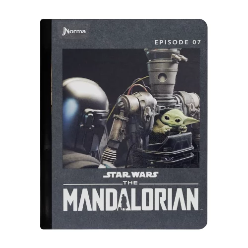 Cuaderno cosido 100 hojas línea corriente Mandalorian - episode 07