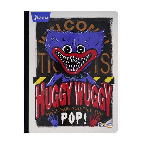 Cuaderno Cosido 100 Hojas Linea Corriente Poppy Playtime - Huggy Wuggy