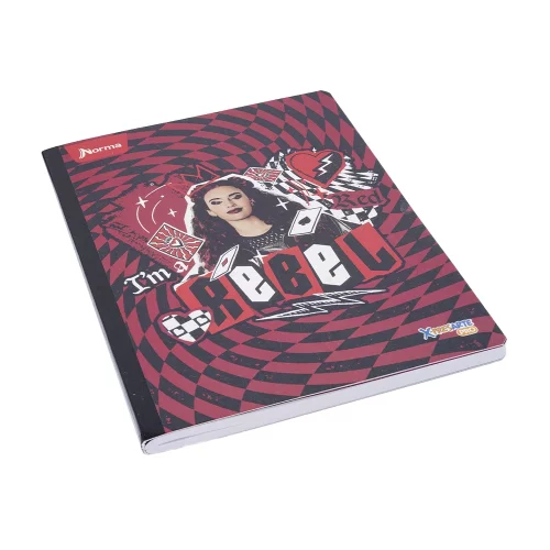 Cuaderno Cosido 50 Hojas Cuadriculado Descendientes - I'M A Rebel