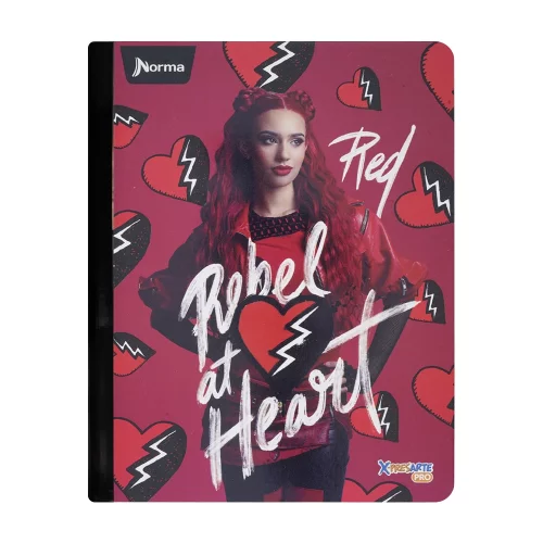 Cuaderno Cosido 50 Hojas Cuadriculado Descendientes - Rebel At Heart