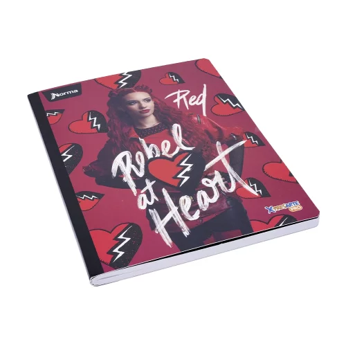 Cuaderno Cosido 50 Hojas Cuadriculado Descendientes - Rebel At Heart