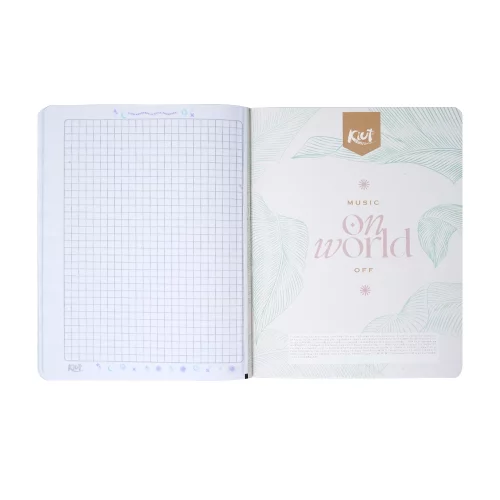 Cuaderno cosido 50 hojas cuadriculado Kiut aroma your dream is