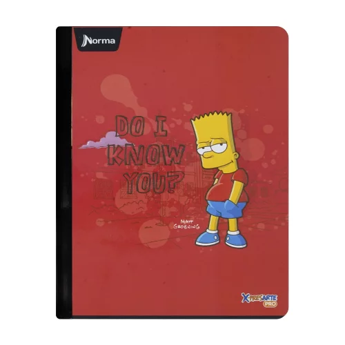 Cuaderno Cosido 50 Hojas Cuadriculado Los Simpsons - Do I Know You?