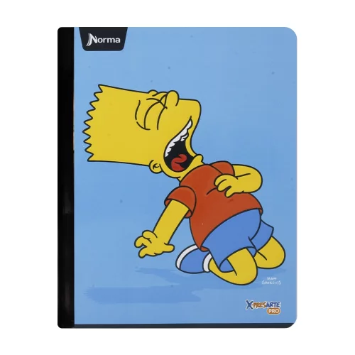 Cuaderno Cosido 50 Hojas Cuadriculado Los Simpsons - Dolor